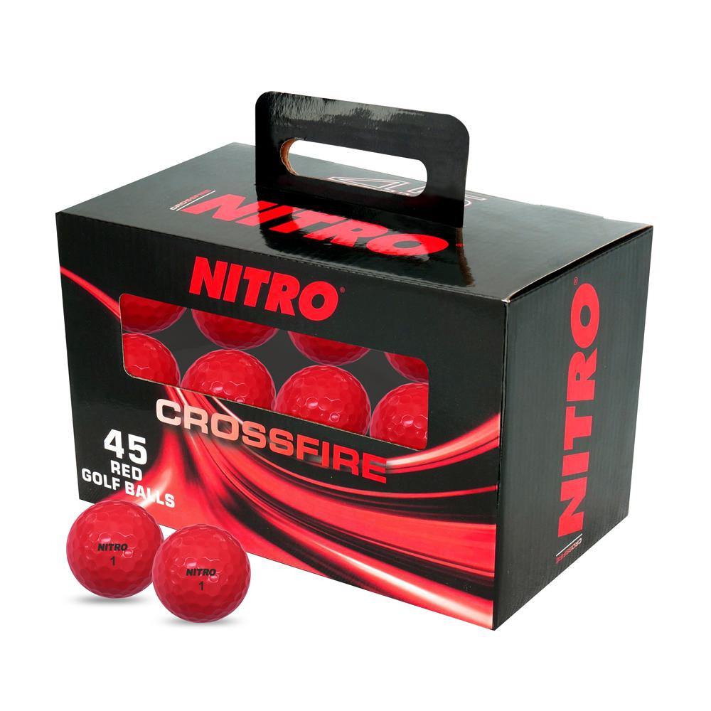 NEW Nitro Crossfire Red [45 count] - Golf Balls Direct