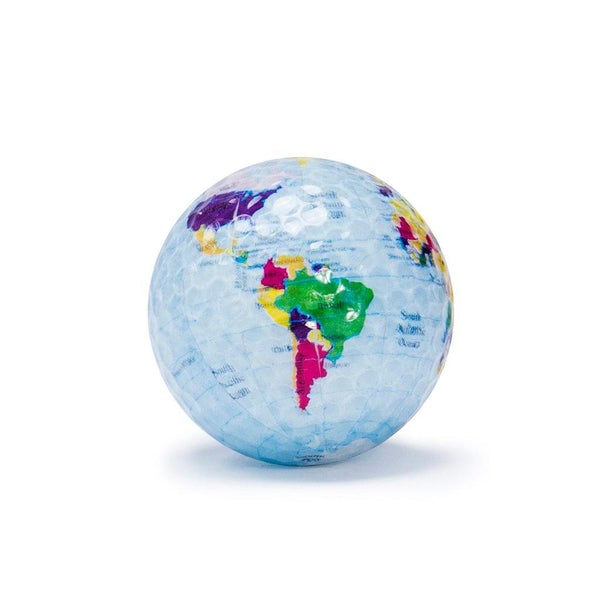 New "Globe" Novelty Golf Balls (3 pack) - Golf Balls Direct