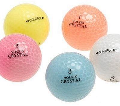 Used Volvik Crystal Colored Golf Balls