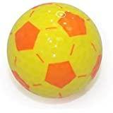 New "Yellow and Orange Soccer Ball" Novelty Golf Balls (3 pack) - Golf Balls Direct