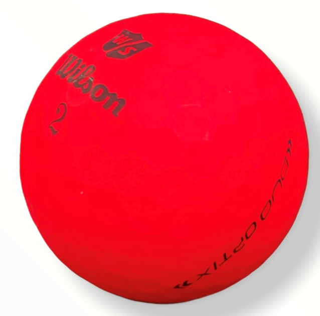 2020 Wilson Duo Optix Matte Red - Golf Balls Direct