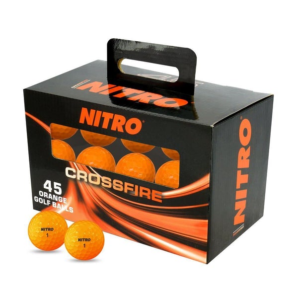 NEW Nitro Crossfire Orange [45 count] - Golf Balls Direct