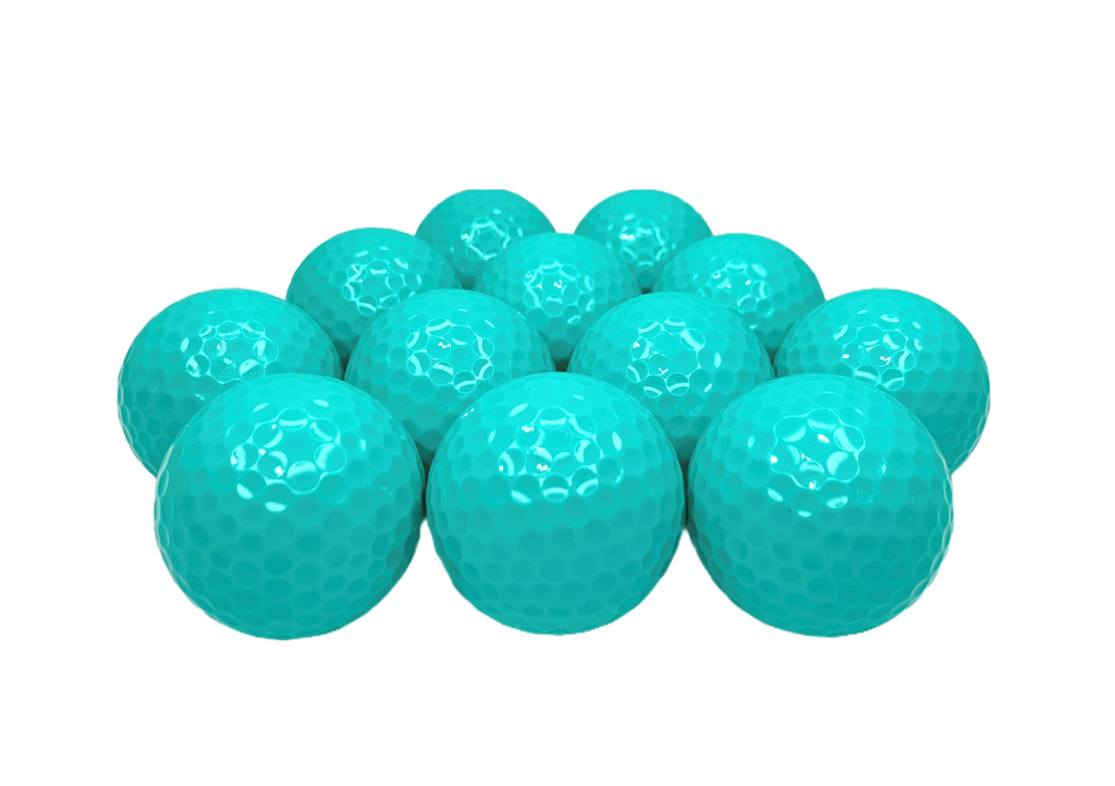 New Blank Aqua Blue Golf Balls - Golf Balls Direct