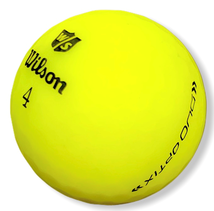 2020 Wilson Duo Optix Matte Yellow - Golf Balls Direct